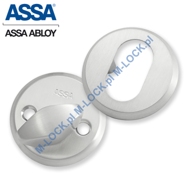 ASSA 256-6CS, komplet szyldów 6 mm (chrom matowy-szczotkowany)