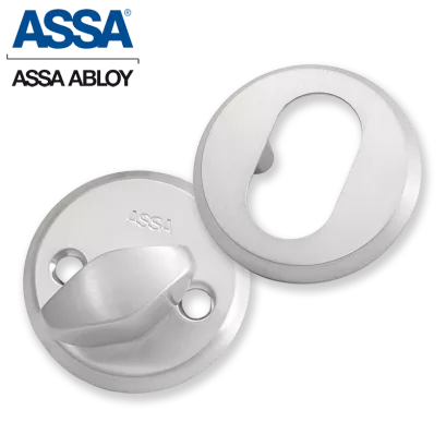 ASSA 256-6CS, komplet szyldów 6 mm (chrom matowy-szczotkowany)