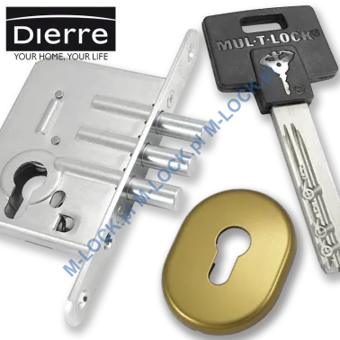 ZESTAW Nr 305B do drzwi Dierre - MUL-T-LOCK Classic (montaż Warszawa)