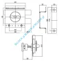 GERDA ZX-1000, zamek nawierzchniowy z cylindrem KESO 10RS Omega (kolor: grafit) - 6
