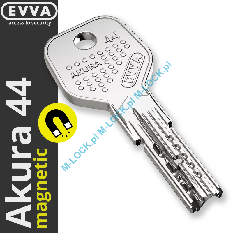 EVVA Akura 44 MAGNETIC, dorobienie klucza do karty (profil 192TB)