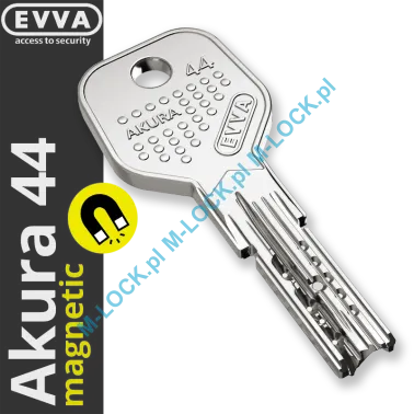 EVVA Akura 44 MAGNETIC, dorobienie klucza do karty (profil 192TB)