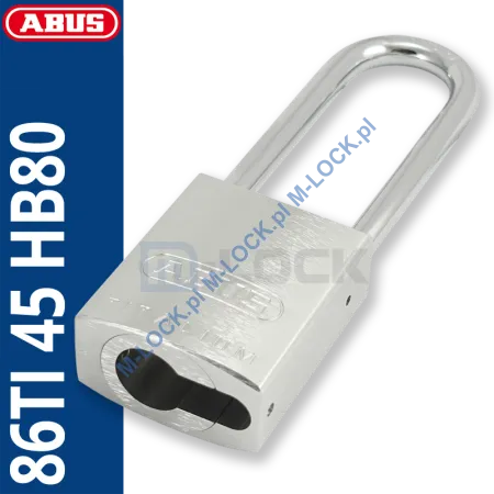 ABUS-86TI-45/HB80 TITALIUM / kłódka bez wkładki