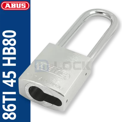ABUS-86TI-45/HB80 TITALIUM / kłódka bez wkładki