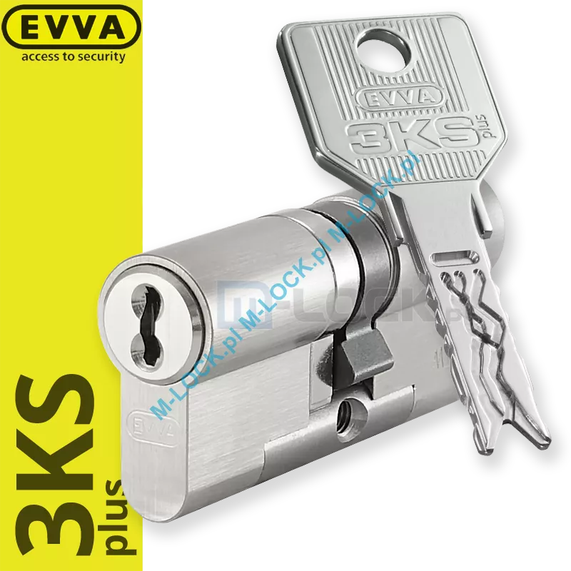 EVVA 3KSplus- wkładka do zamka, KONFIGURATOR - WSZYSTKIE WYMIARY