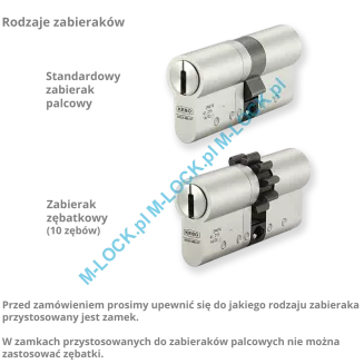 KESO 8000S Omega2 30/40ZN (70 mm), wkładka patentowa do drzwi WITEX Super-Lock - 4