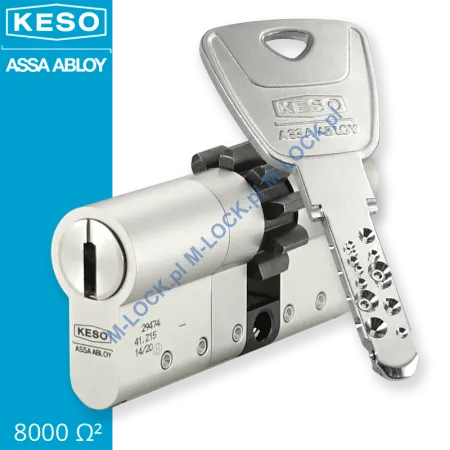 KESO 8000S Omega2 30/40ZN (70 mm), wkładka patentowa do drzwi WITEX Super-Lock