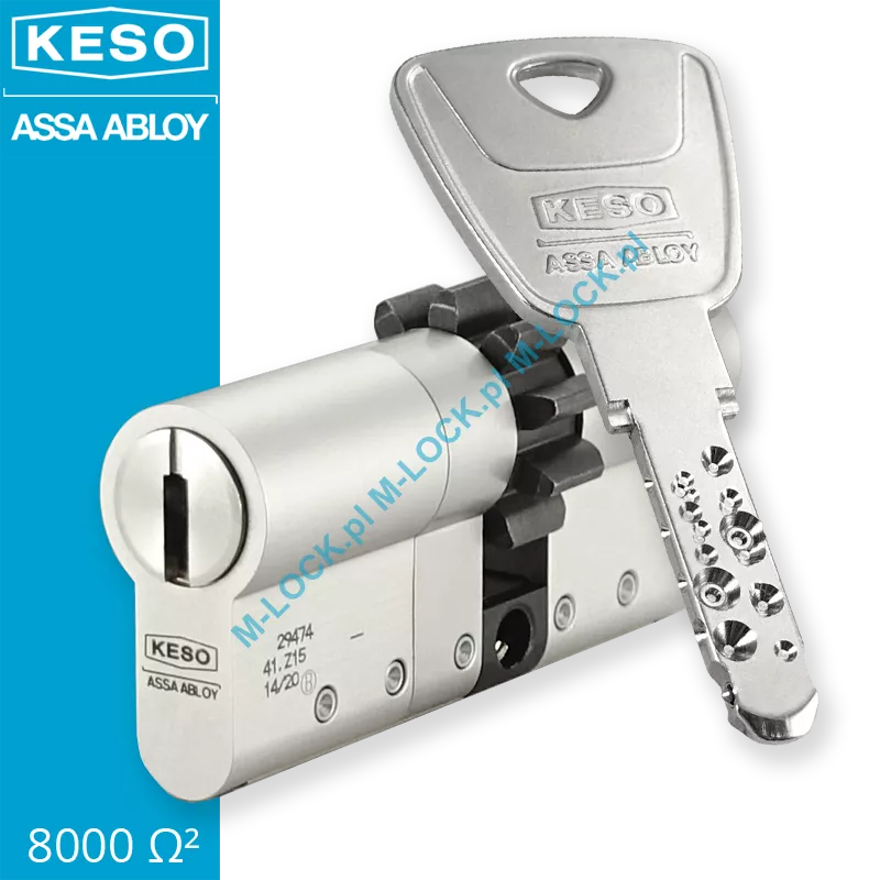 KESO 8000S Omega2 30/40ZN (70 mm), wkładka patentowa do drzwi WITEX Super-Lock