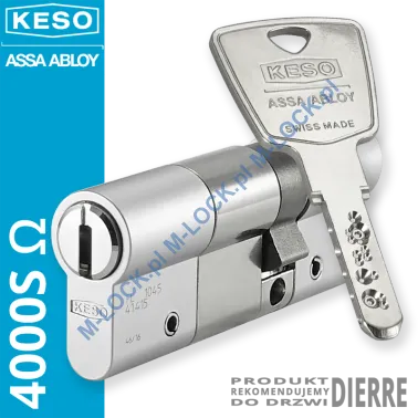 KESO 4000S Omega 30/50NN (80 mm), wkładka patentowa do drzwi Dierre