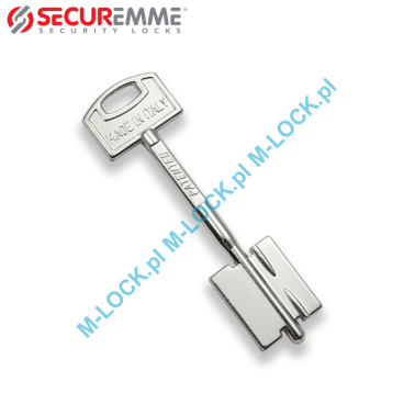 SECUREMME Securmap-patent (40 mm), klucz surowy-dwupiórowy