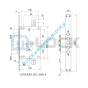 CIPIERRE 501.28N.4 zamek centralny-rozporowy na wkładkę - 4