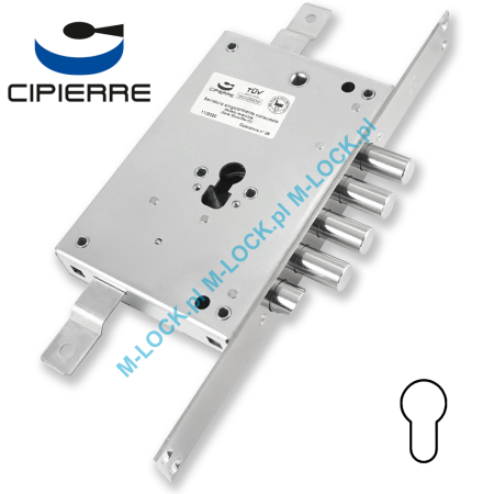 CIPIERRE 501.28N.4 zamek centralny-rozporowy na wkładkę