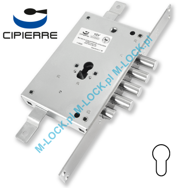 CIPIERRE 501.28N.4 zamek centralny-rozporowy na wkładkę