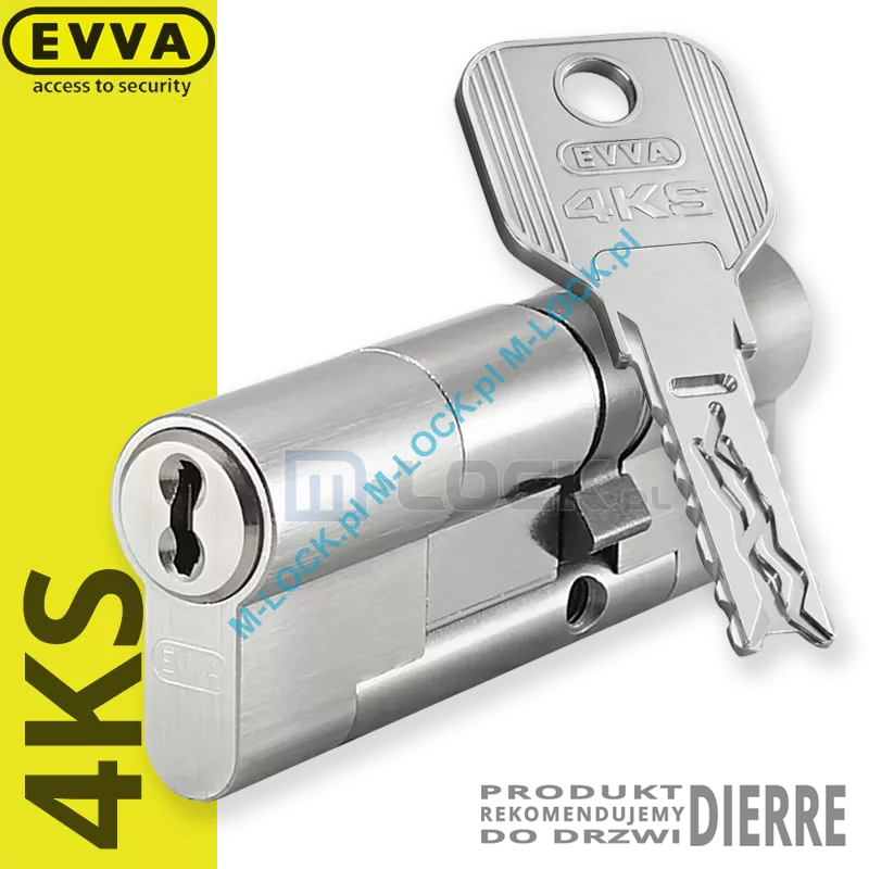 EVVA 4KS 31/51NN (82 mm), wkładka patentowa do drzwi Dierre