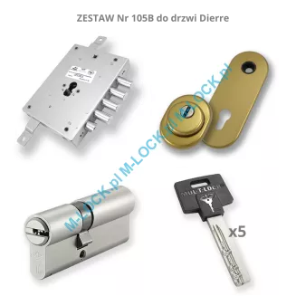 ZESTAW Nr 105B do drzwi Dierre - MUL-T-LOCK Classic (montaż Warszawa) - 3