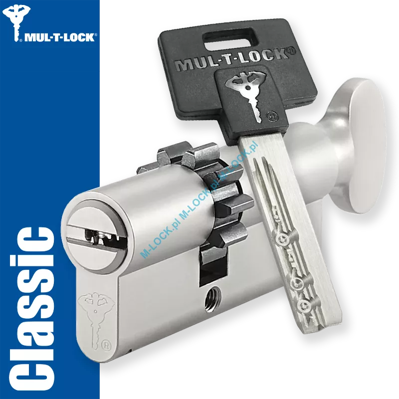 MUL-T-LOCK Classic 31/40G1ZN (71 mm), wkładka patentowa z pokrętłem