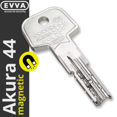 EVVA Akura 44 MAGNETIC, dorobienie klucza HALS do karty (profil 192TB)