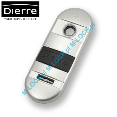 Dierre GIUGIARO, szyld wewnętrzny na klucz dwupiórowy + akcesoria, (chrom matowy)