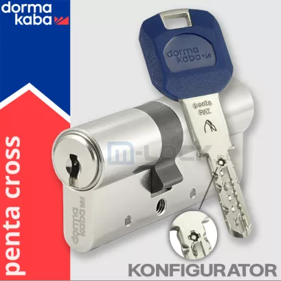 DormaKaba PENTA CROSS, wkładka patentowa (konfigurator)