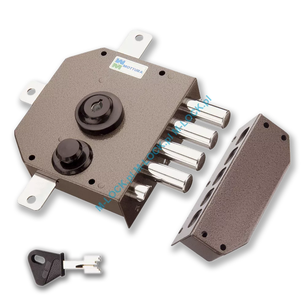 MOTTURA 30.650 zamek rozporowy na klucz typu POMPA z zatrzaskiem