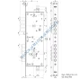 MOTTURA 54.784 zamek centralny-rozporowy, dwusystemowy (zależny) - 3