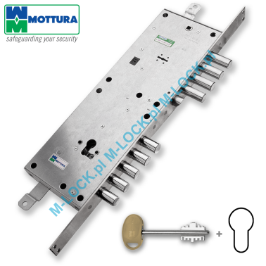MOTTURA 54.784 zamek centralny-rozporowy, dwusystemowy (zależny)