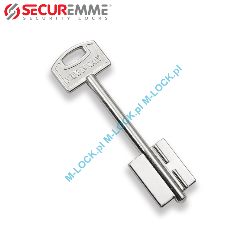 SECUREMME 40 mm, klucz surowy-dwupiórowy
