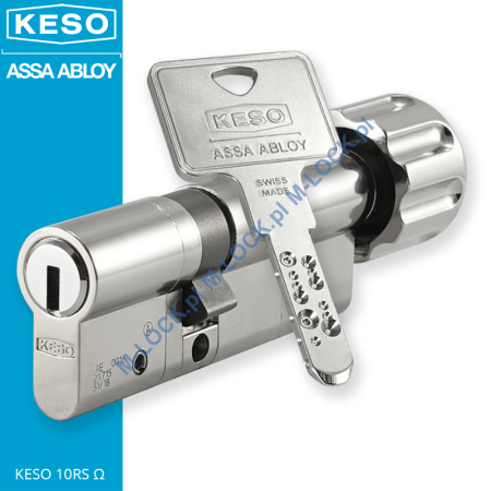 KESO 10RS Omega 35/50G1NN (85 mm), wkładka patentowa z gałką