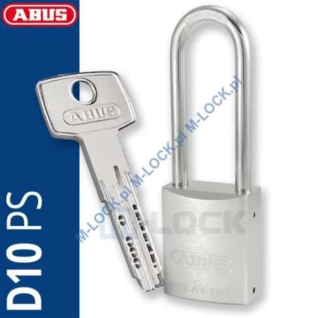 ABUS-86TI-45/HB80 TITALIUM / kłódka z wkładką ABUS D10PS