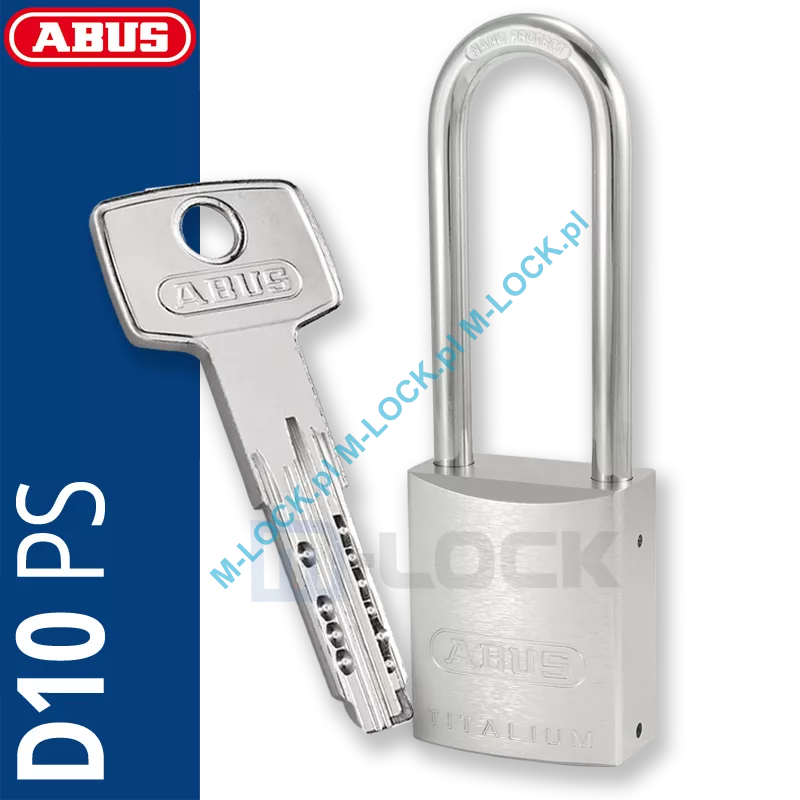 ABUS-86TI-45/HB80 TITALIUM / kłódka z wkładką ABUS D10PS