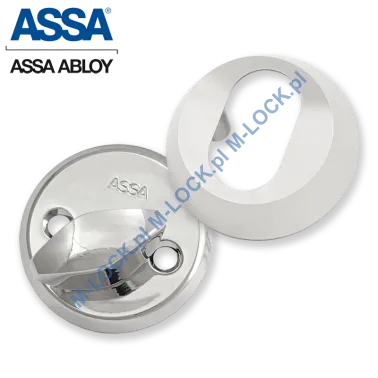 ASSA 256-16CR, komplet szyldów 16 mm (chrom błyszczący)