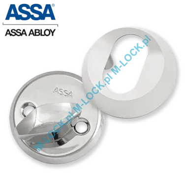 ASSA 256-16CR, komplet szyldów 16 mm (chrom błyszczący)