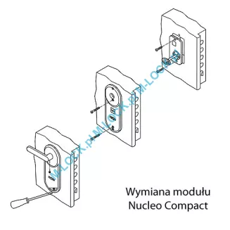 MOTTURA Nucleo Compact 56, moduł kluczowy do drzwi Gardesa - 5
