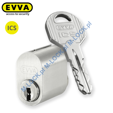 EVVA ICS 601N, cylinder owalny (skandynawski), zewnętrzny