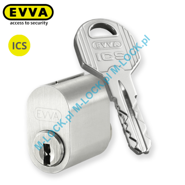 EVVA ICS 601N, cylinder owalny (skandynawski), zewnętrzny
