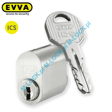 EVVA ICS 601N, cylinder owalny (skandynawski), zewnętrzny