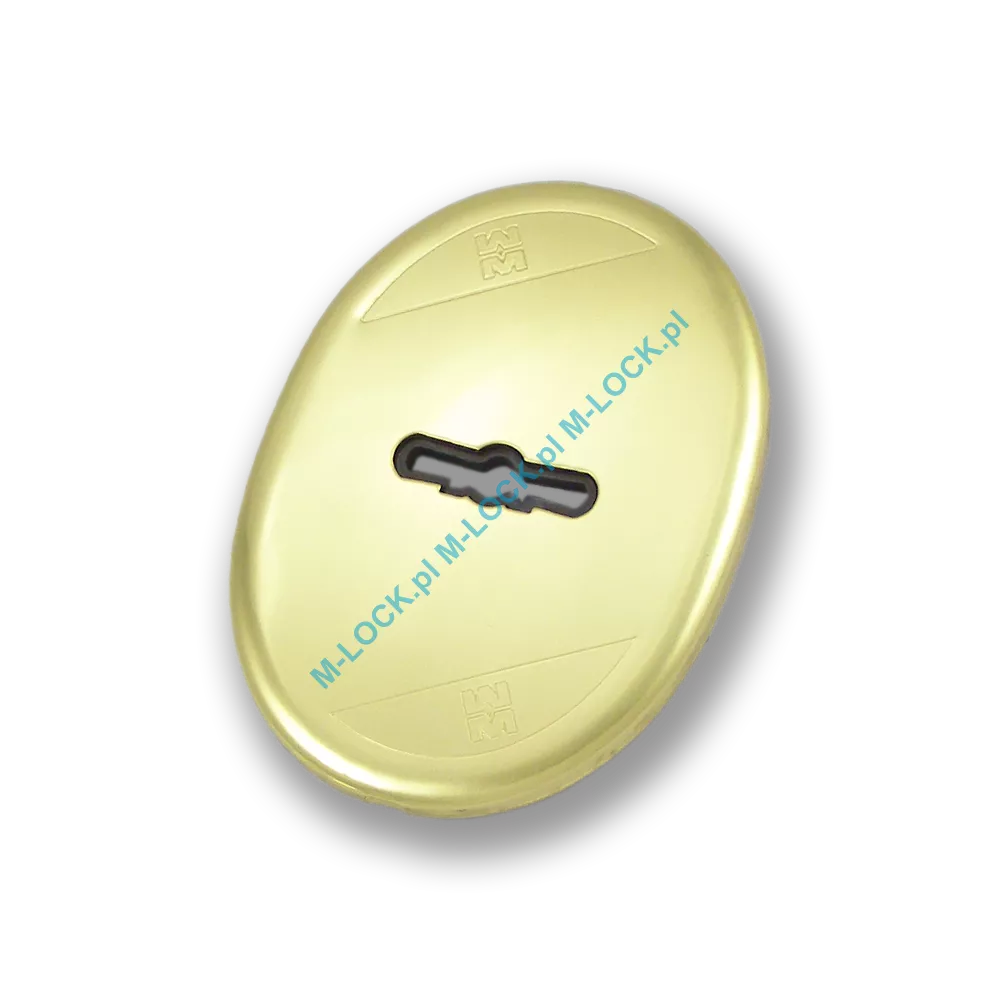 Rozeta na klucz MOTTURA 95.405OLV, mosiądz błyszczący