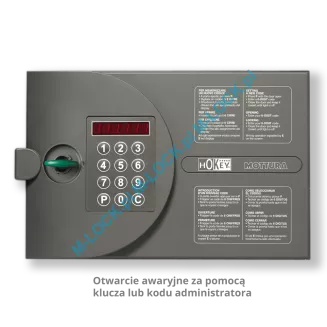 MOTTURA 10.HE8000 HOKEY sejf hotelowy wolnostojący z elektronicznym zamkiem szyfrowym (21 l) - 2