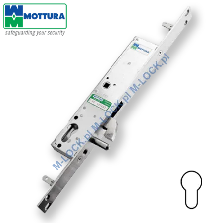 MOTTURA 47.305 zamek profilowy, rozporowy do drzwi przesuwnych