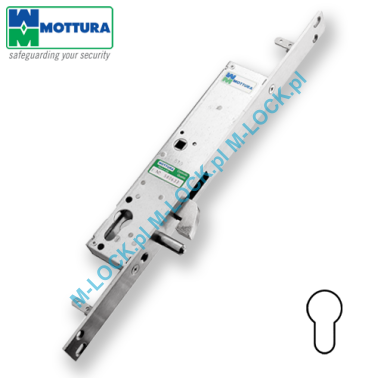 MOTTURA 47.305 zamek profilowy, rozporowy do drzwi przesuwnych
