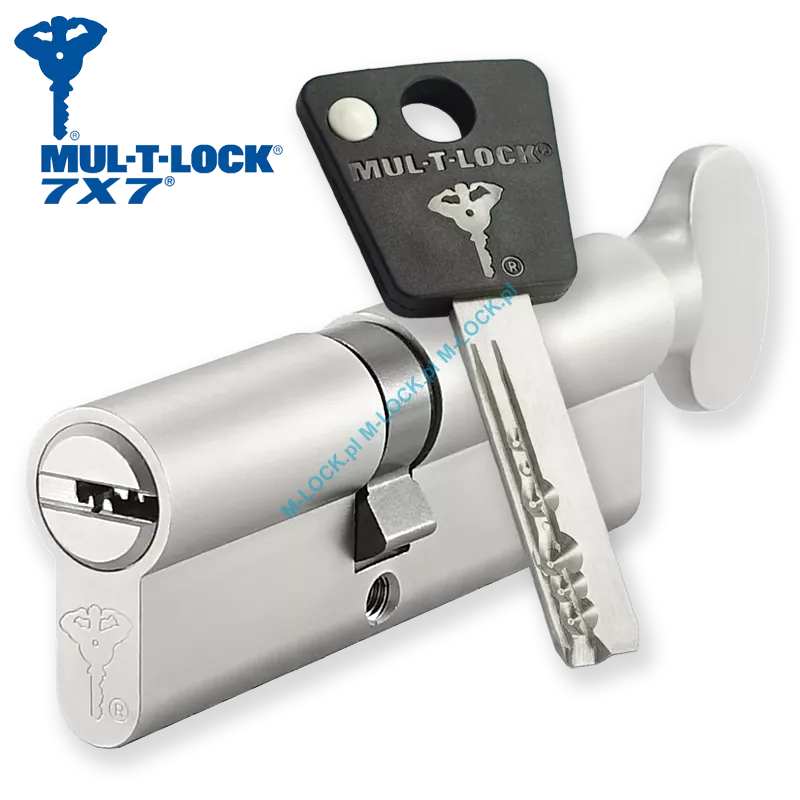 MUL-T-LOCK 7X7 40/50G1NN (90 mm), wkładka patentowa z gałką