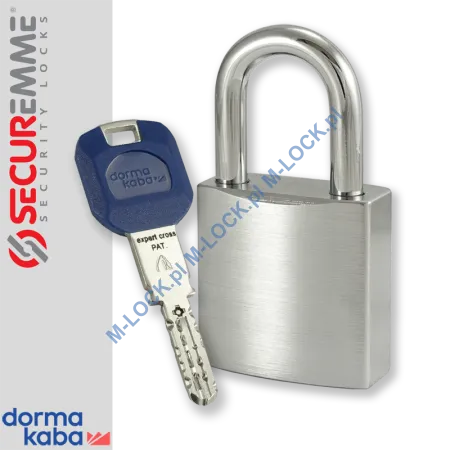 SECUREMME 7550XCS / DormaKaba EXPERT CROSS, kłódka hartowana