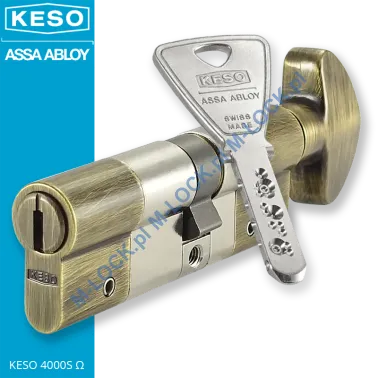 KESO 4000S Omega A.505 50/40G2NOG (90 mm), wkładka patentowa z pokrętłem