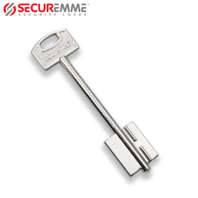 SECUREMME 50 mm, klucz surowy-dwupiórowy