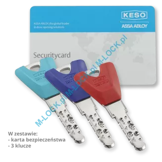 KESO 8000S Omega2 - wkładka patentowa, kolorowe klucze (konfigurator) - 3