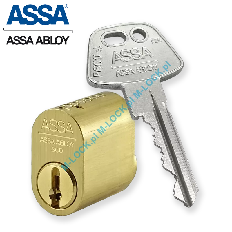 ASSA P601M, cylinder owalny (skandynawski), zewnętrzny