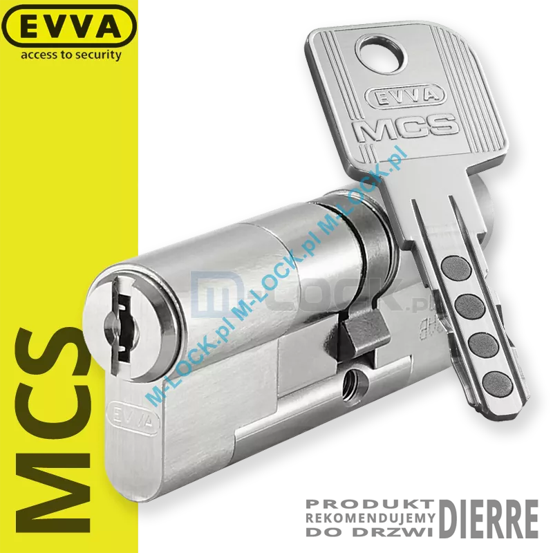EVVA MCS 31/46NN (77 mm), wkładka patentowa do drzwi Dierre