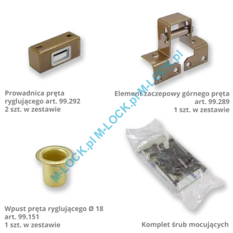 MOTTURA 30.427 zamek rozporowy na klucz typu POMPA - 6