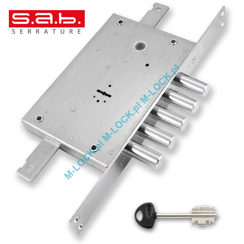 S.A.B. 1563.28N  zamek centralny-rozporowy (bez funkcji klamki)