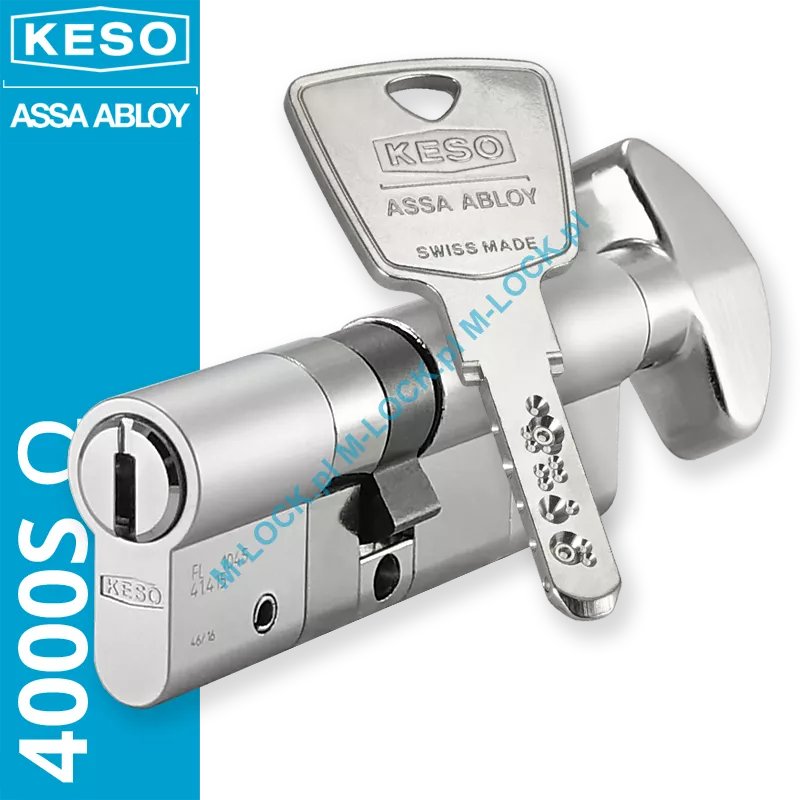 KESO 4000S Omega 40/50G2NN (90 mm), wkładka patentowa z pokrętłem